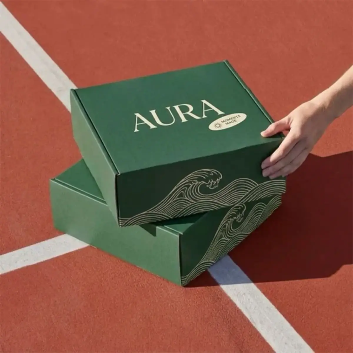 Kraft food and coffee packaging boxes