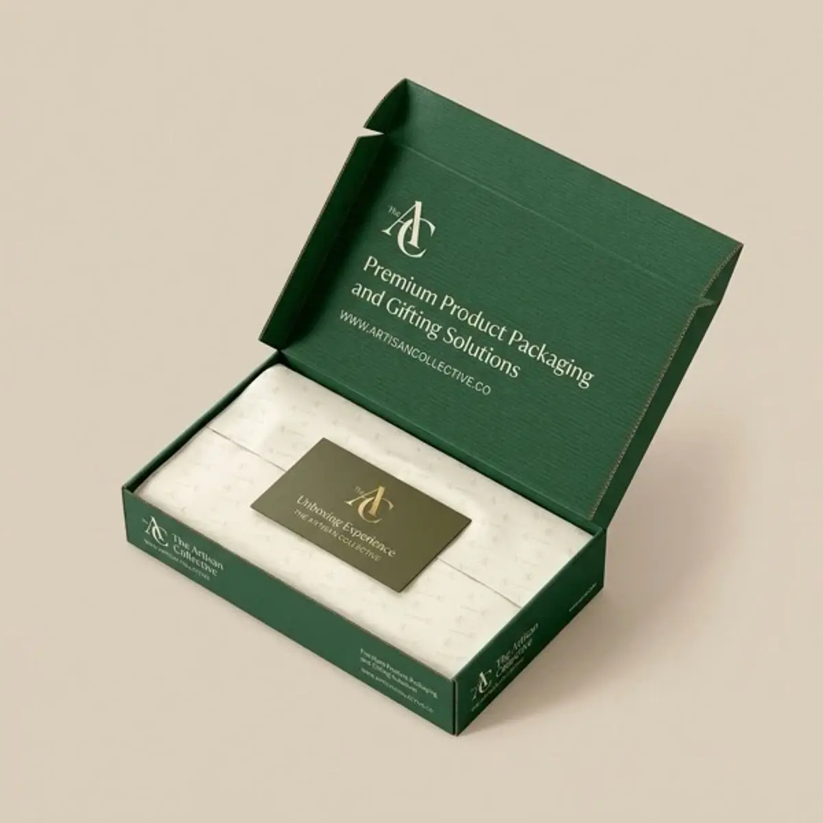 Subscription box mailers with inserts and tissue