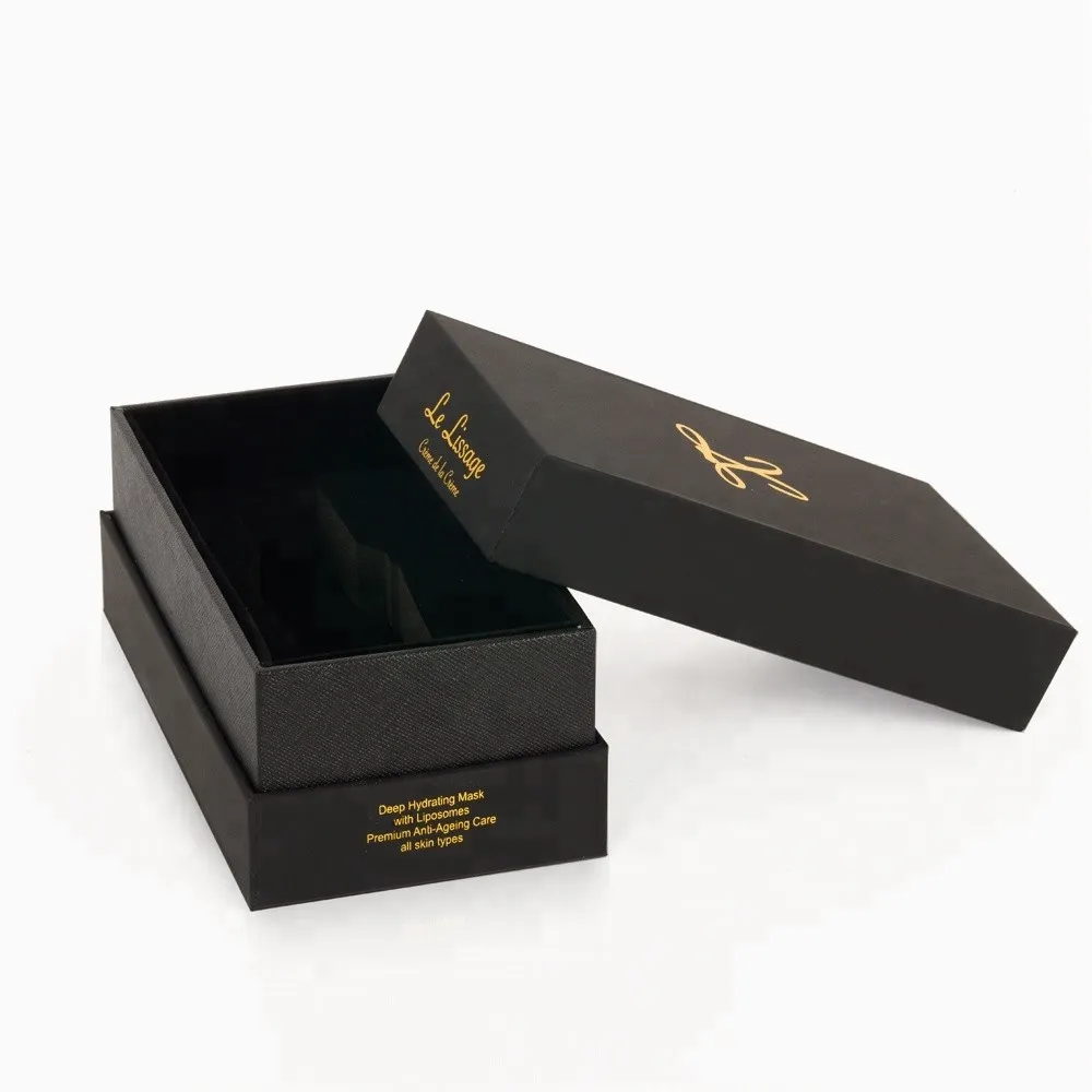 Two-piece rigid box with wrapped litho printed paper